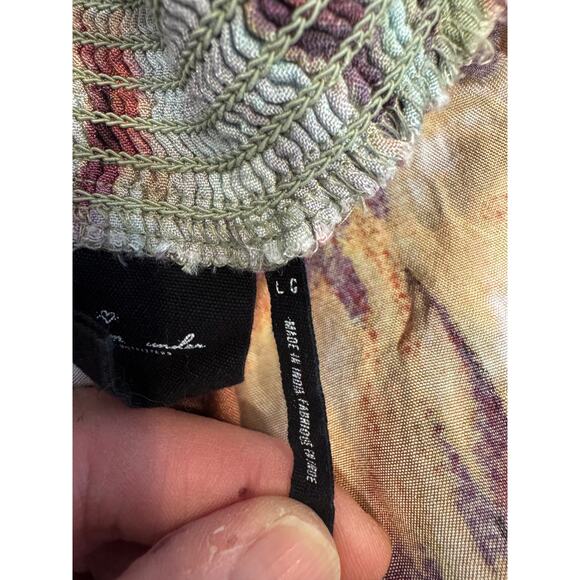 Out From Under for Urban Outfitters Boho Smocked Cami Tank Top Size L - Picture 8 of 8